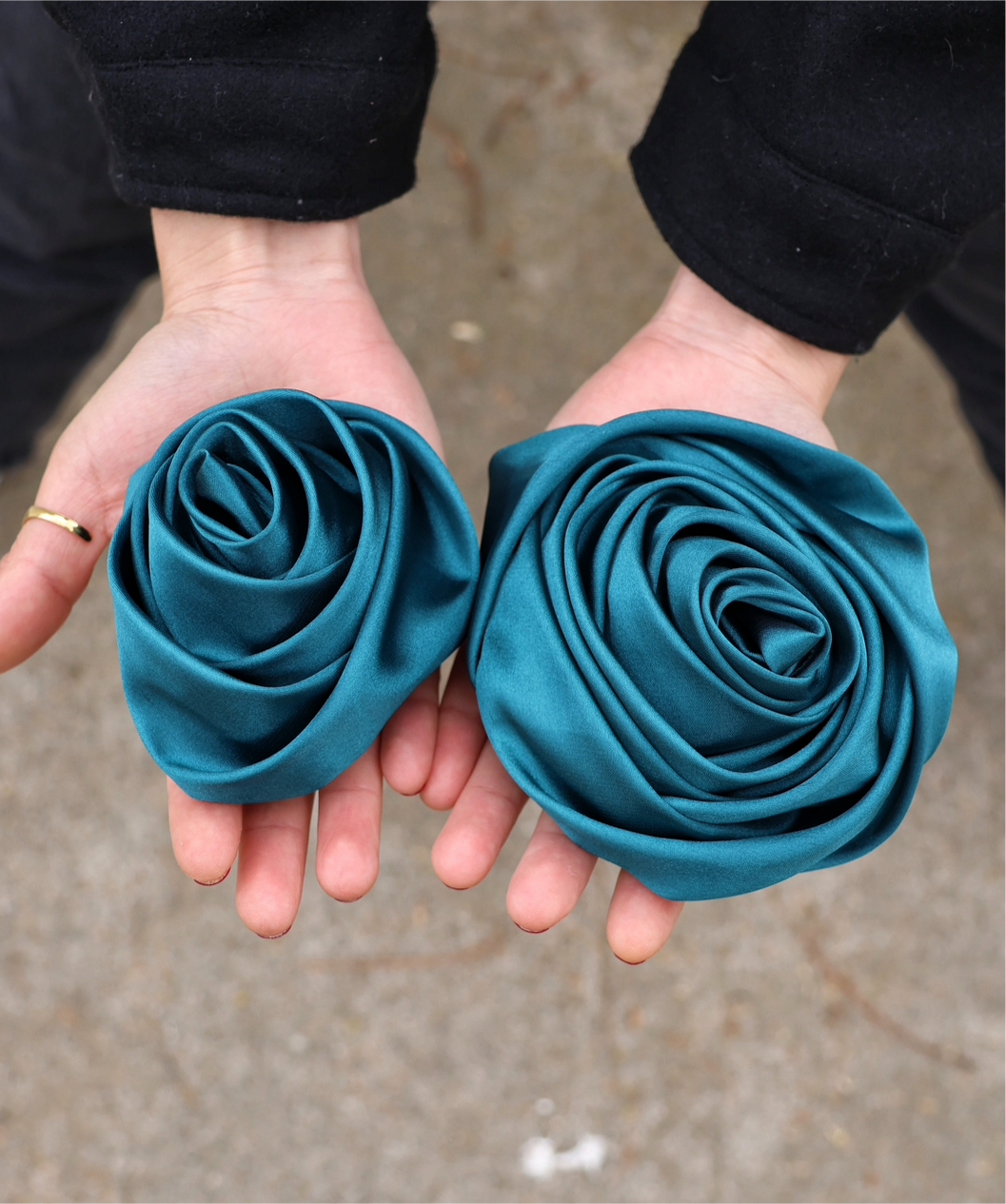 Flor Metalic Petróleo