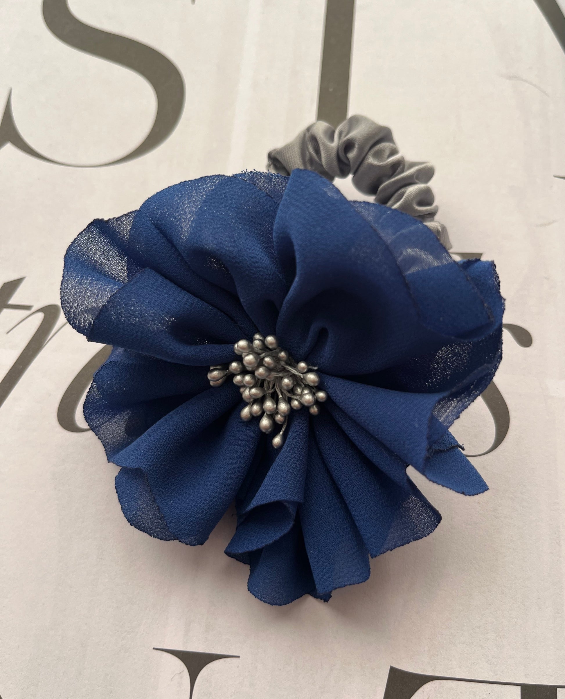 Flor Scrunchie Blue II