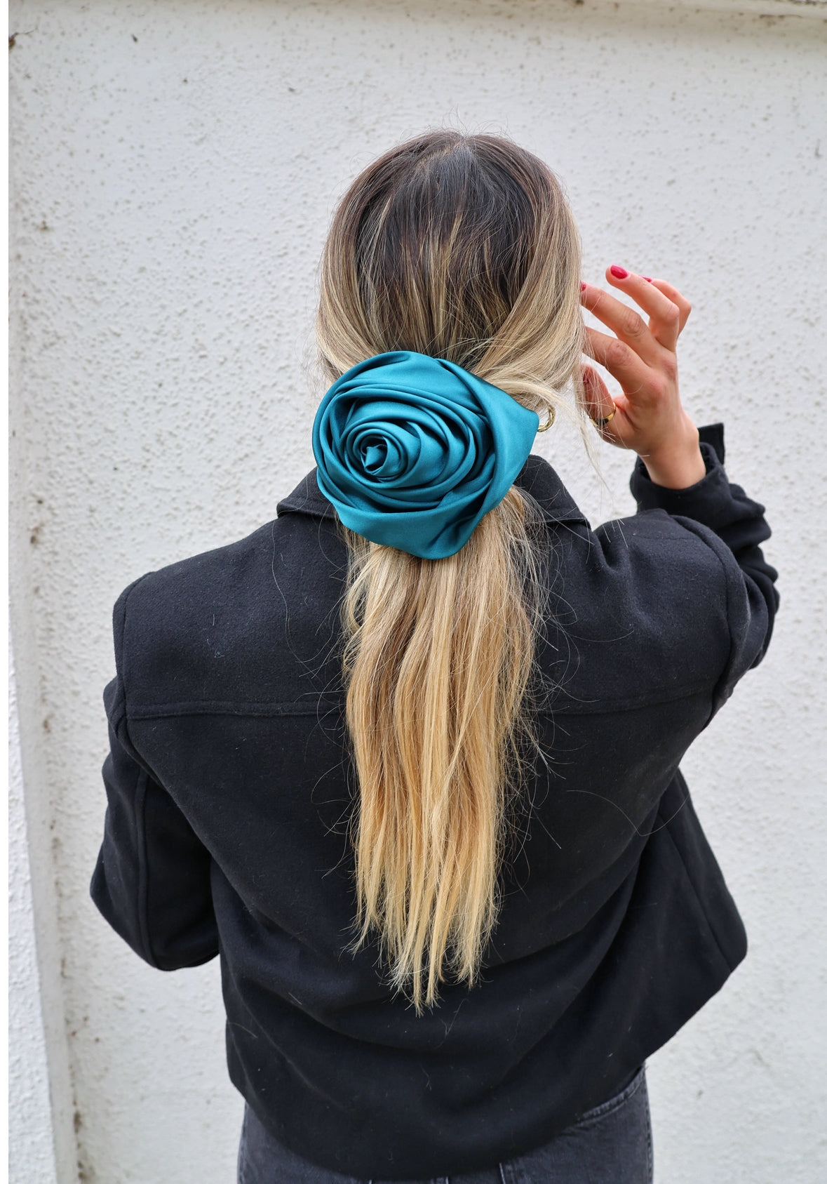 Flor Metalic Petróleo