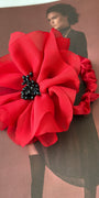 Flor Scrunchie Rojo