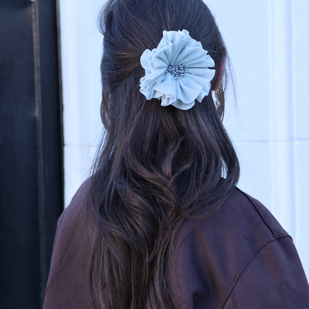 SCRUNCHIE WHITE FLORENTINE