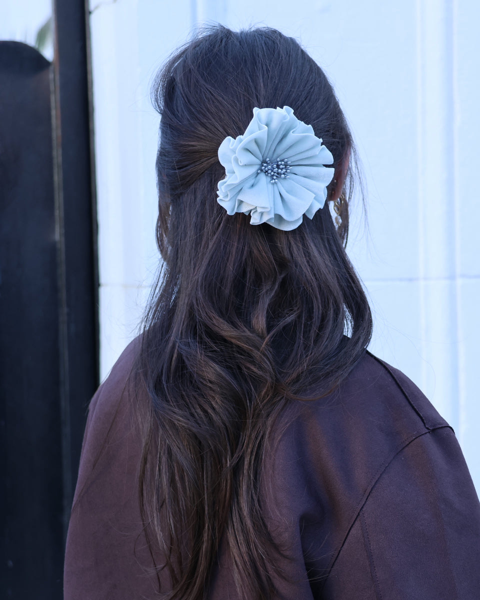 SCRUNCHIE WHITE FLORENTINE