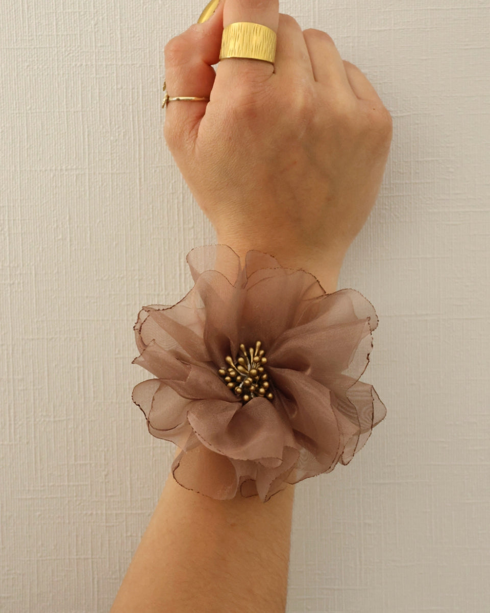 Flor Scrunchie Gold