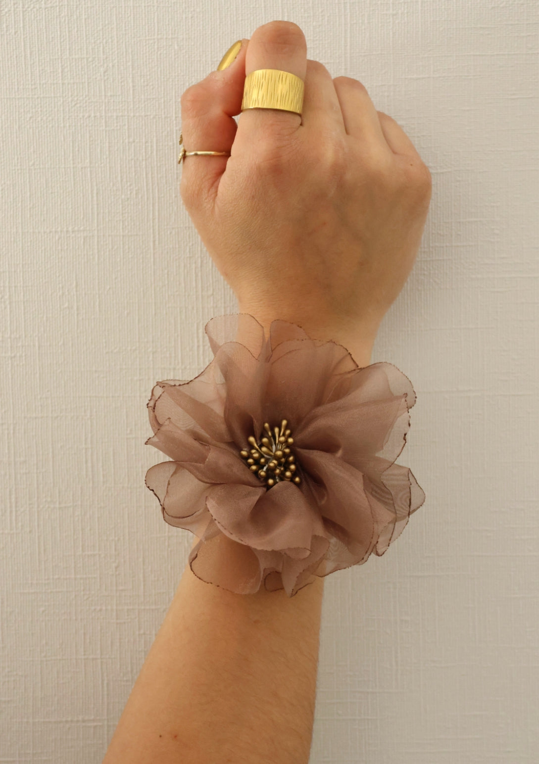 Flor Scrunchie Gold