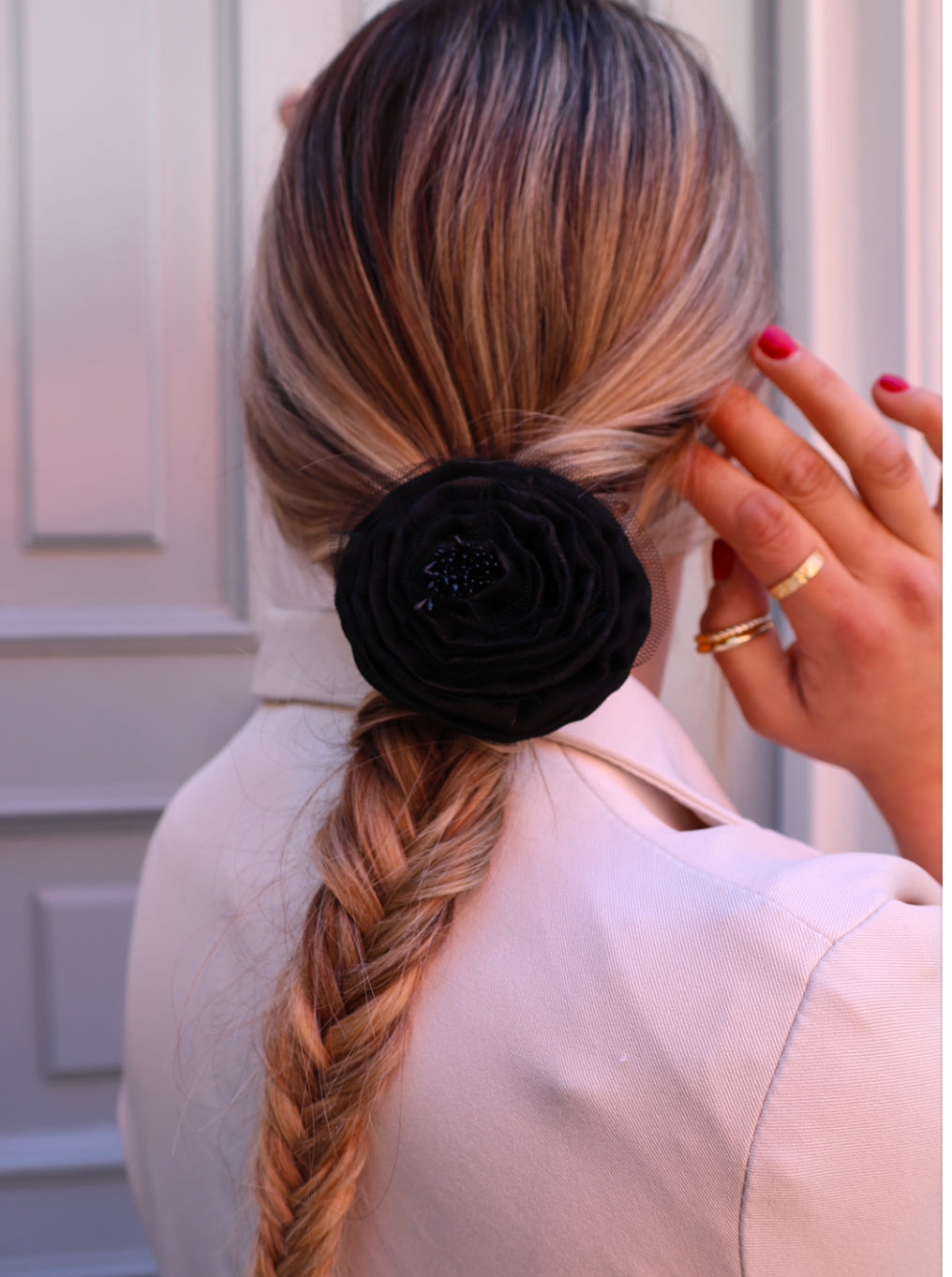 Amour Scrunchie Black