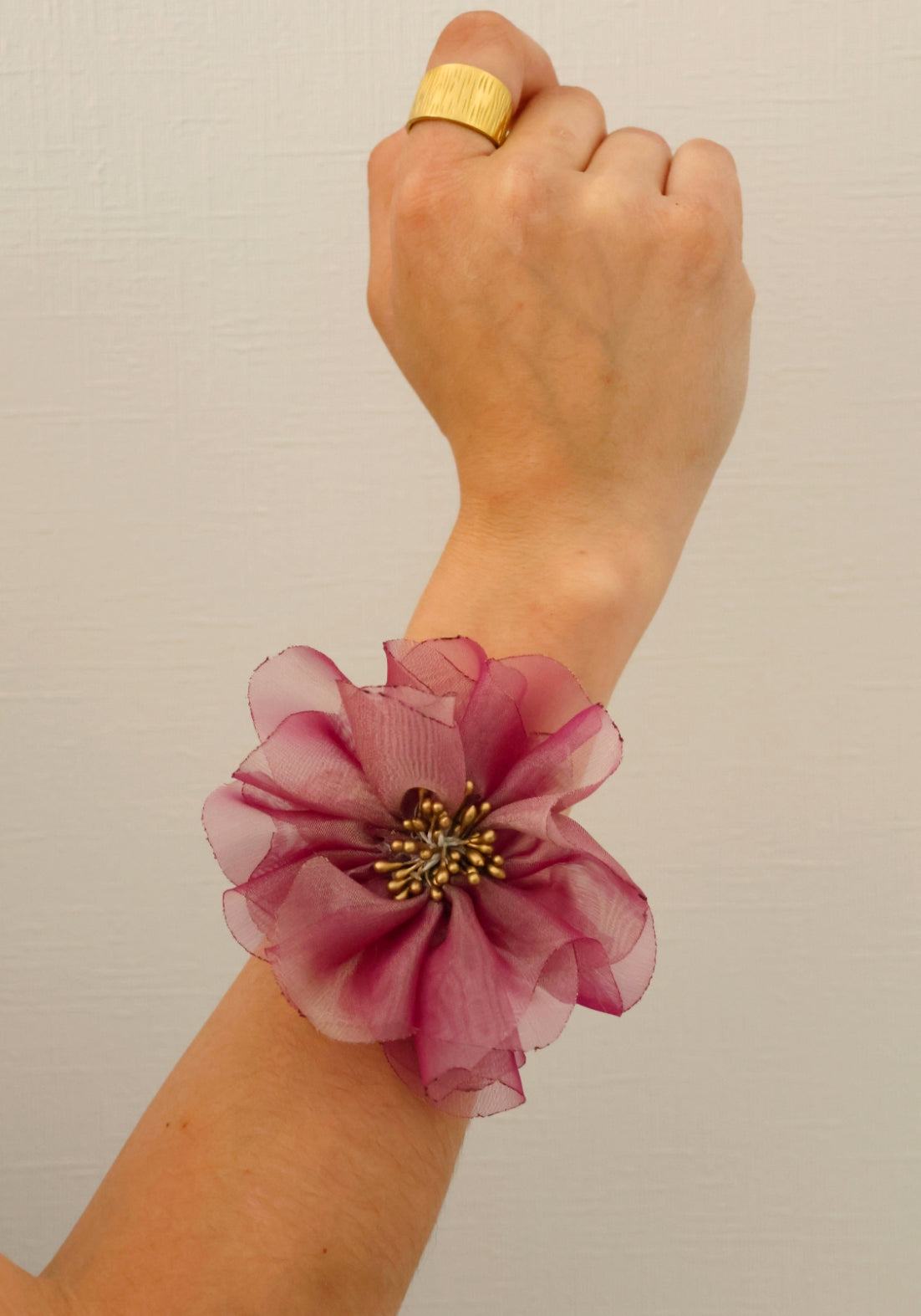 Flor Scrunchie Rosa
