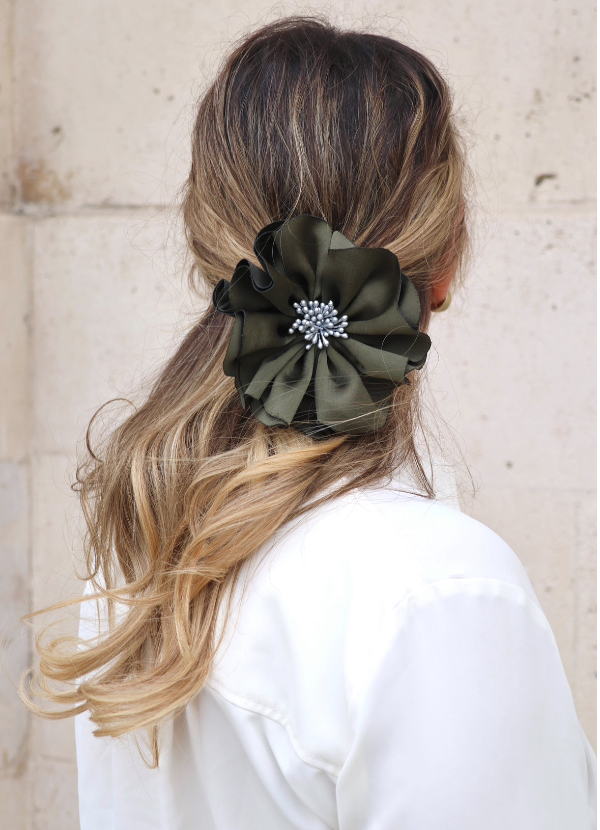 Florentine Scrunchie Olive