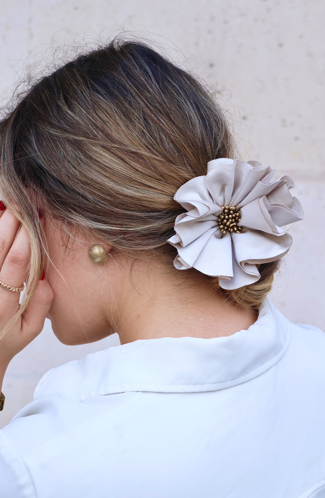 Florentine Scrunchie White