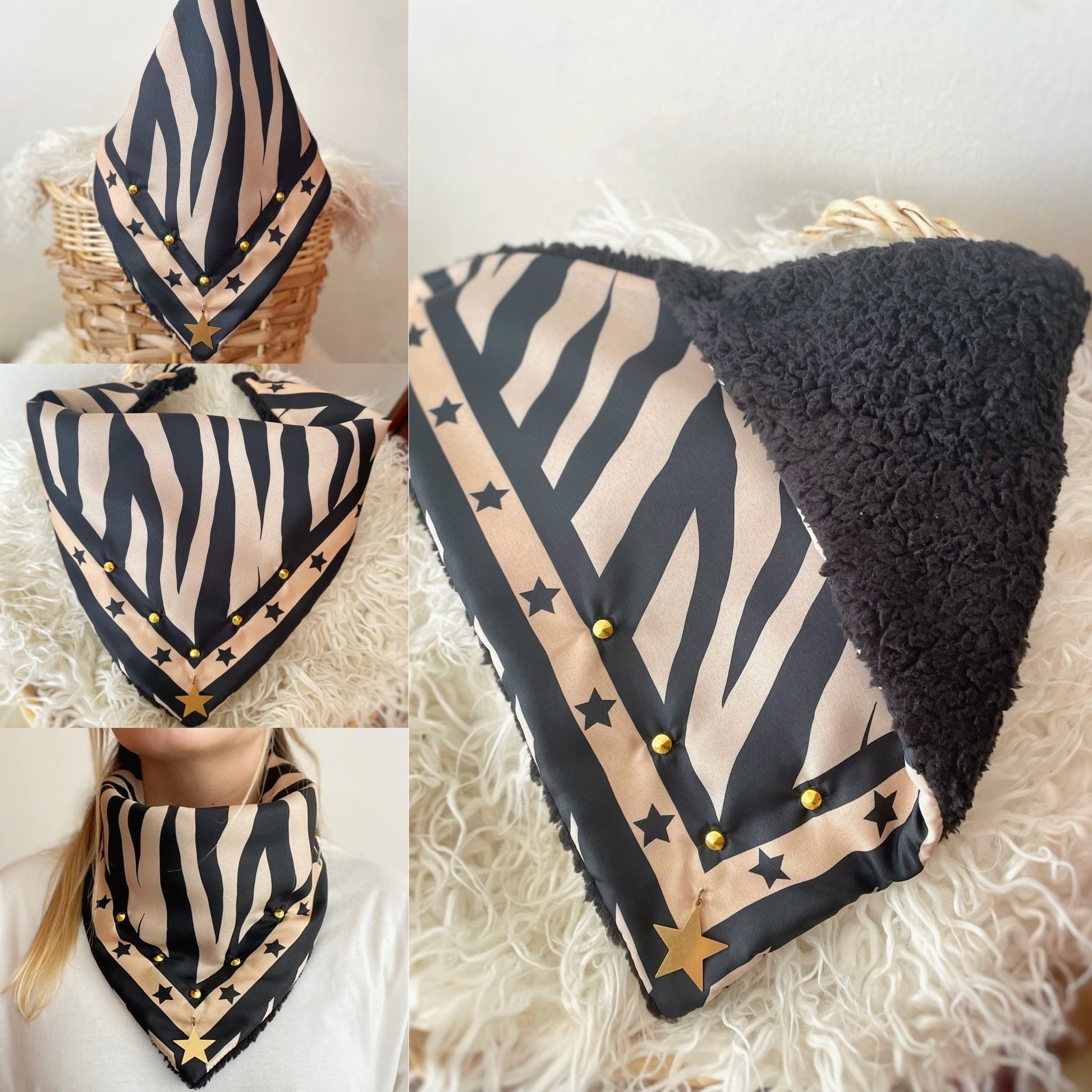 Pañuelo Brown Print