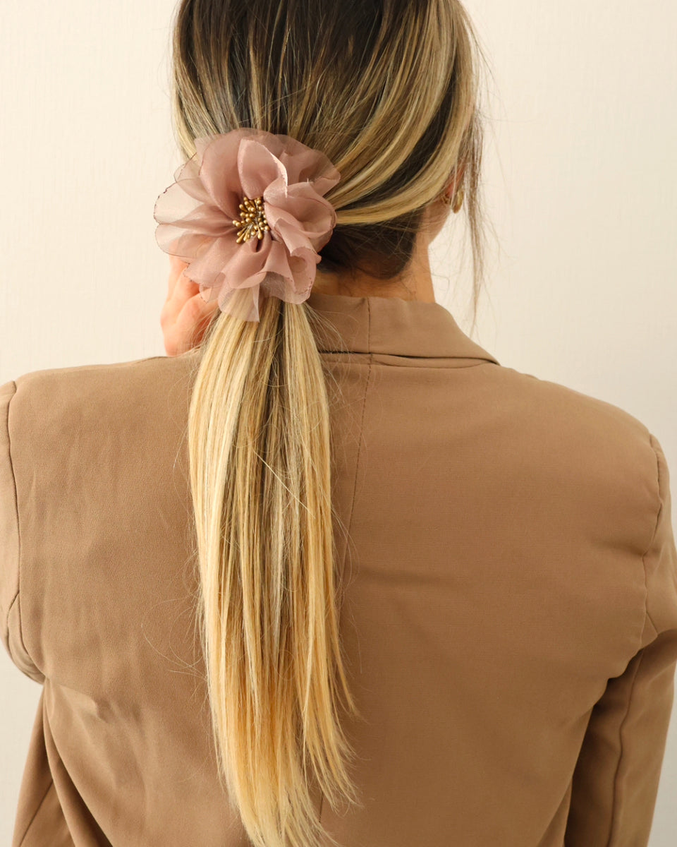Flor Scrunchie Gold