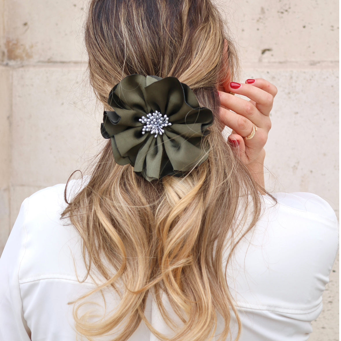 Florentine Scrunchie Green