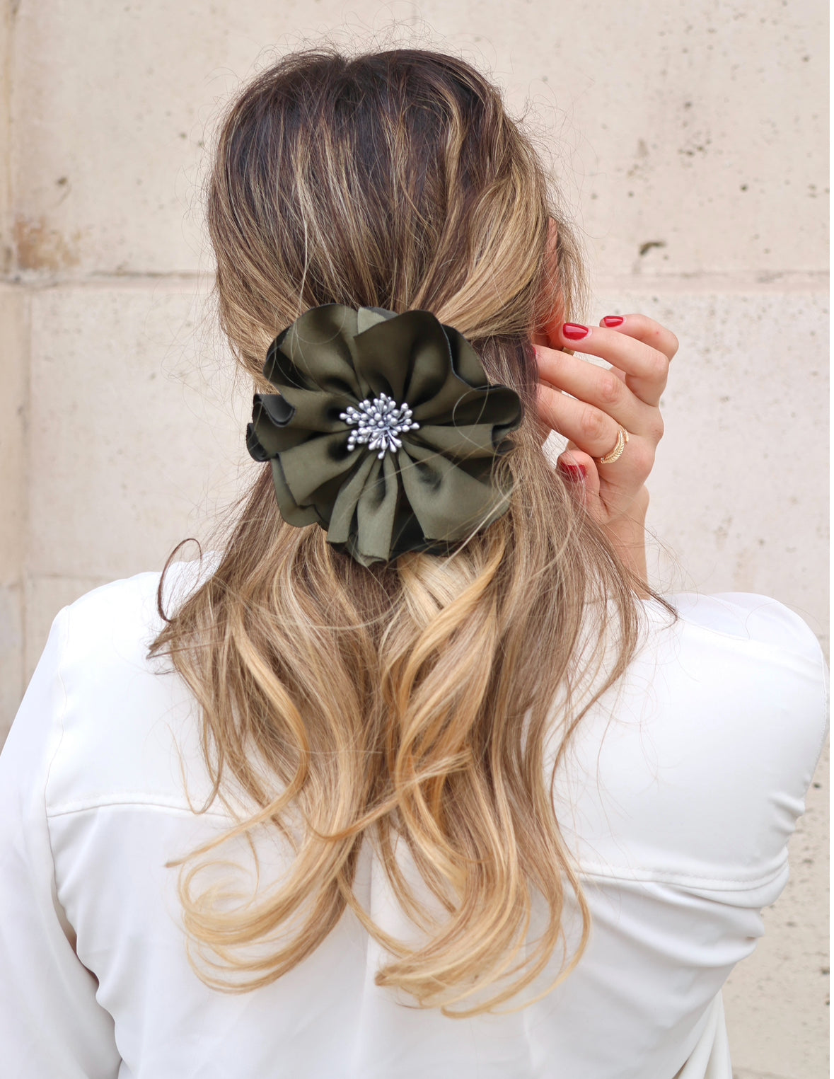Florentine Scrunchie Olive