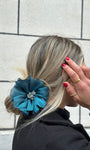 Flor Scrunchie Blue