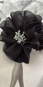 Flor Scrunchie Negro