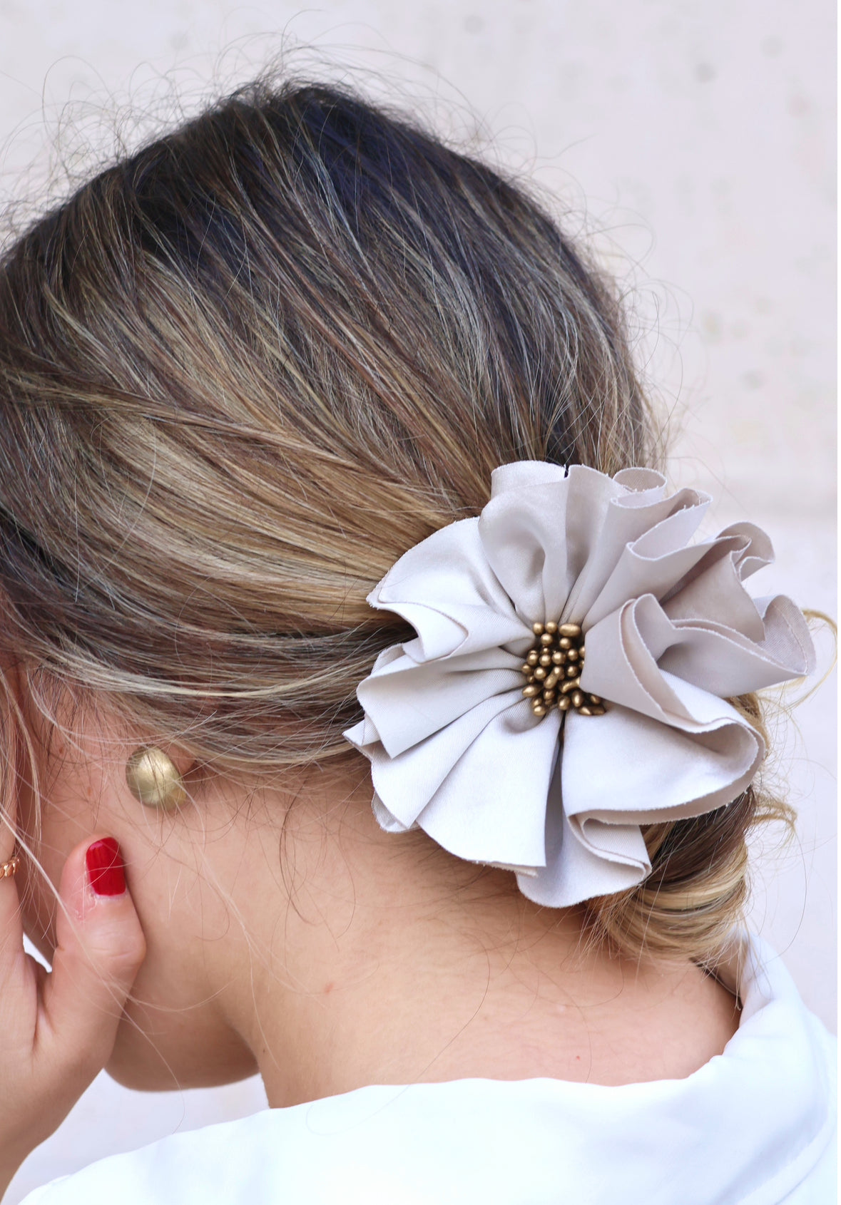 Florentine Scrunchie White