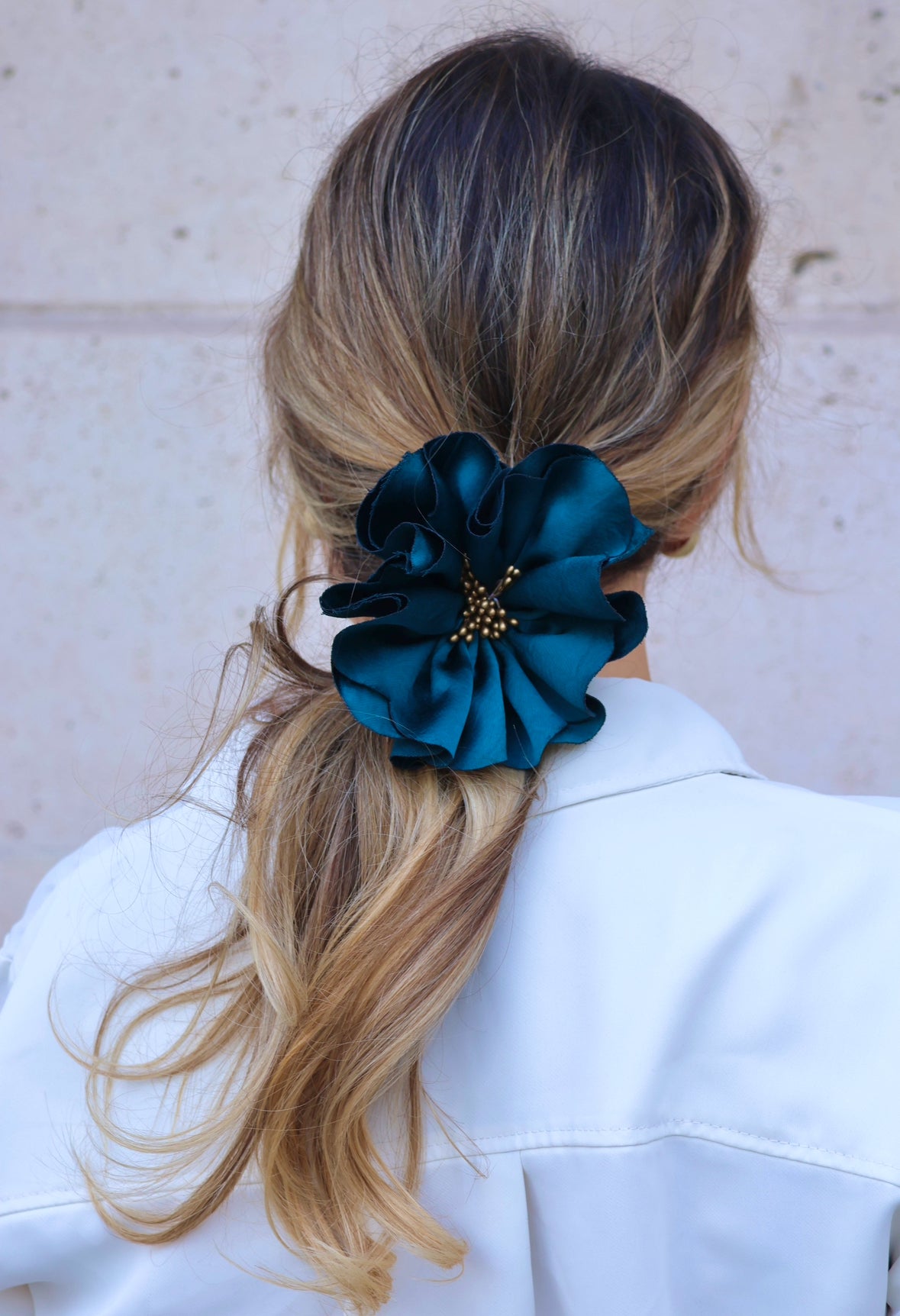 Florentine Scrunchie Petróleo