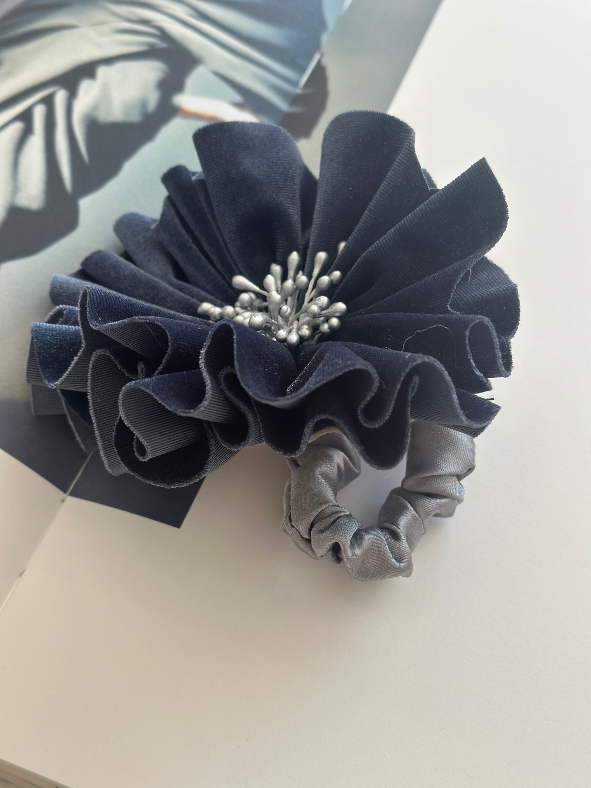 SCRUNCHIE AZUL FLORENTINE