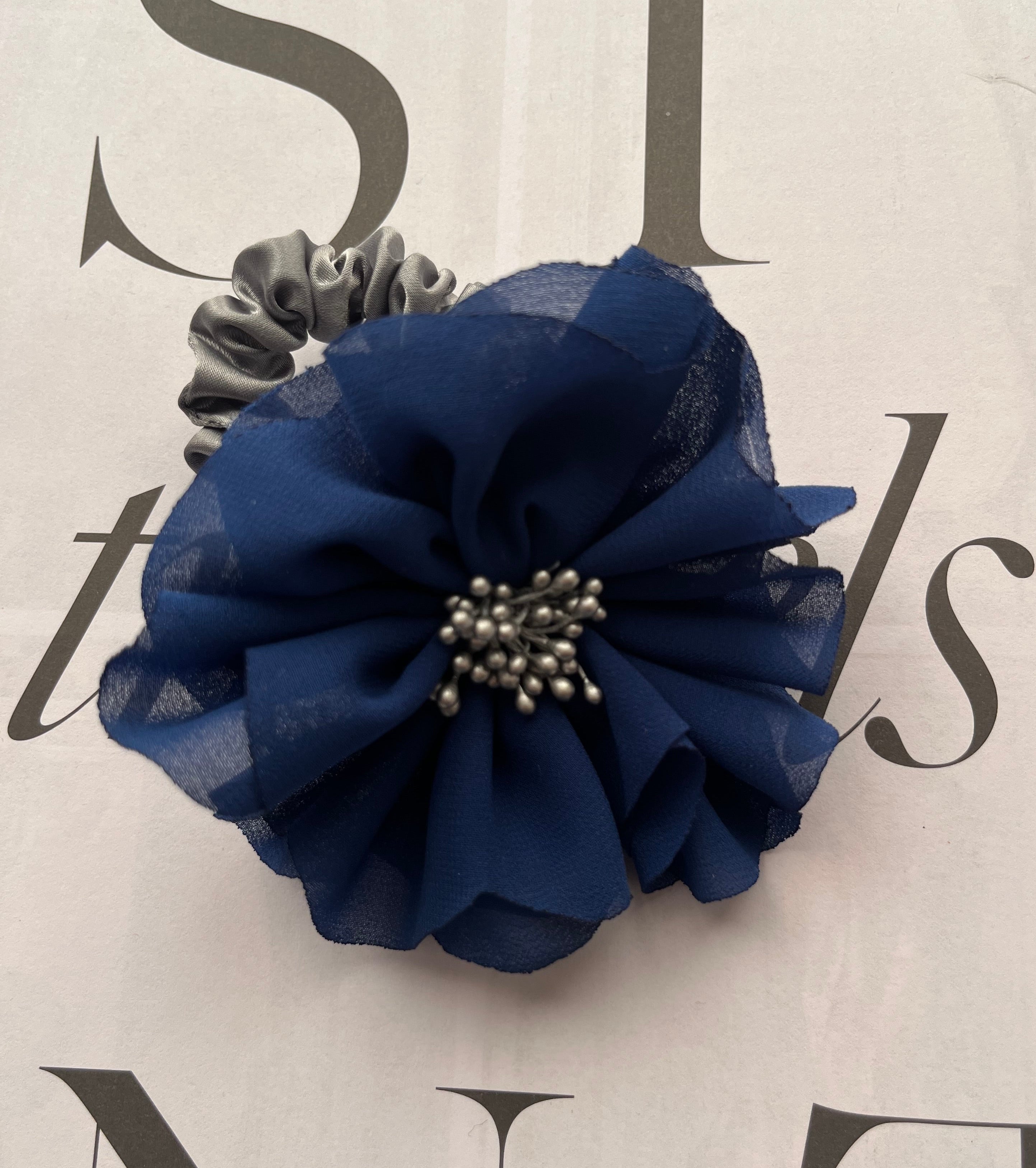Flor Scrunchie Blue II