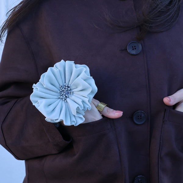 SCRUNCHIE WHITE FLORENTINE