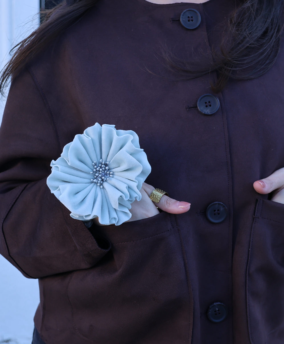 SCRUNCHIE WHITE FLORENTINE