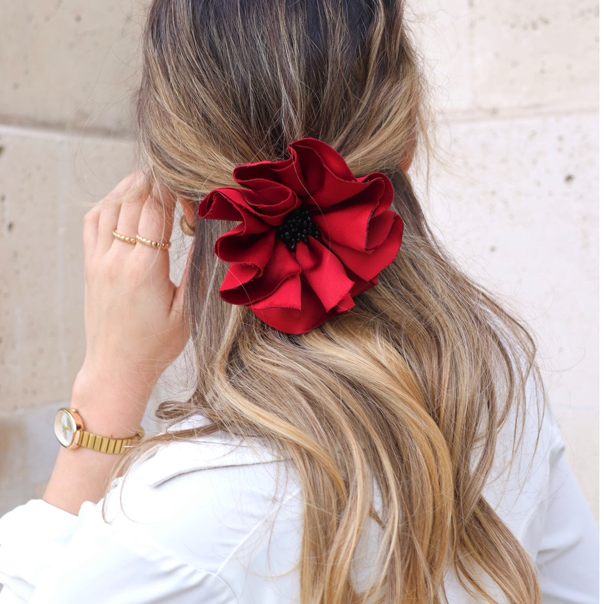 Florentine Scrunchie Red