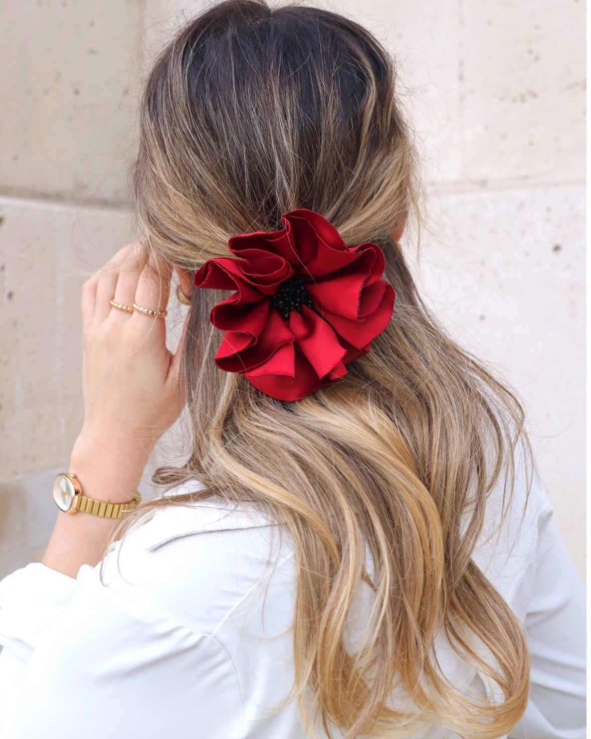 Florentine Scrunchie Red