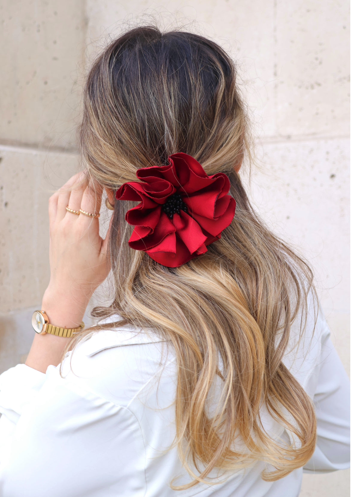 Florentine Scrunchie Red