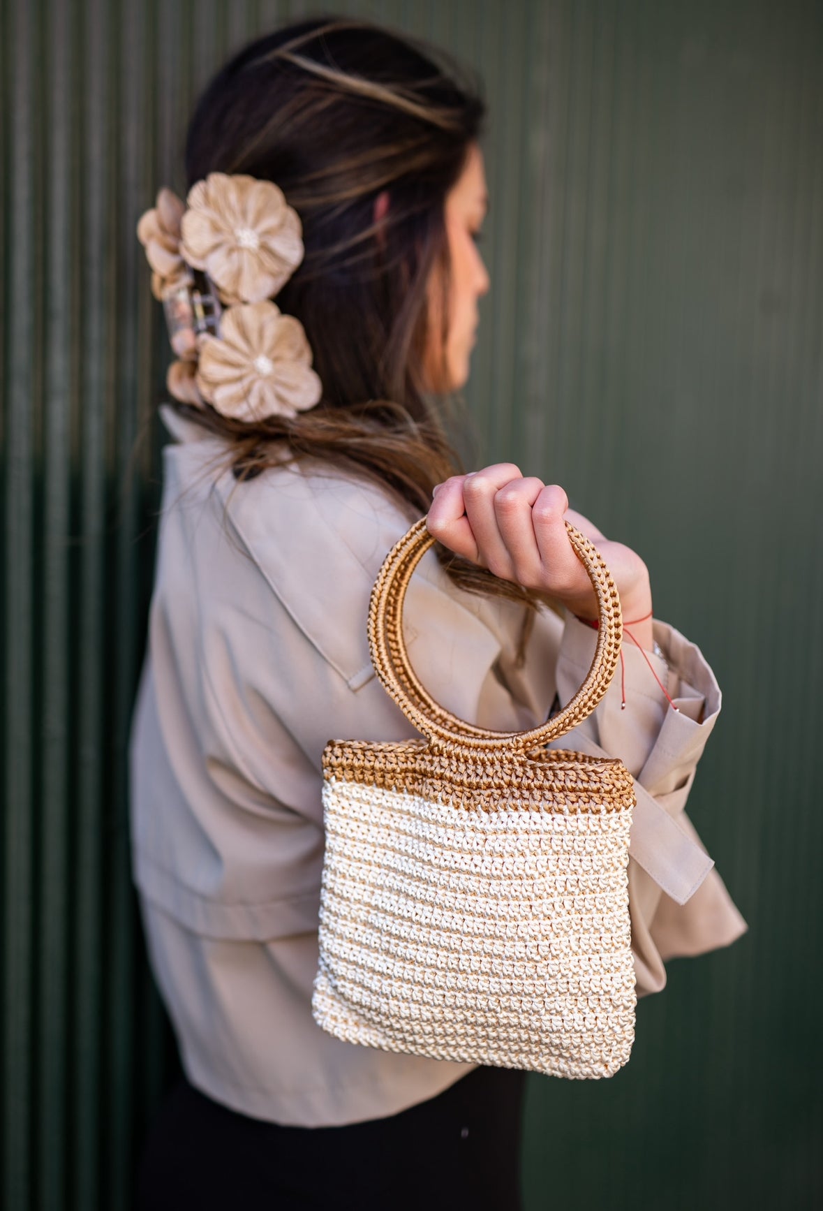 Florencia Cuerda Satinada Beige