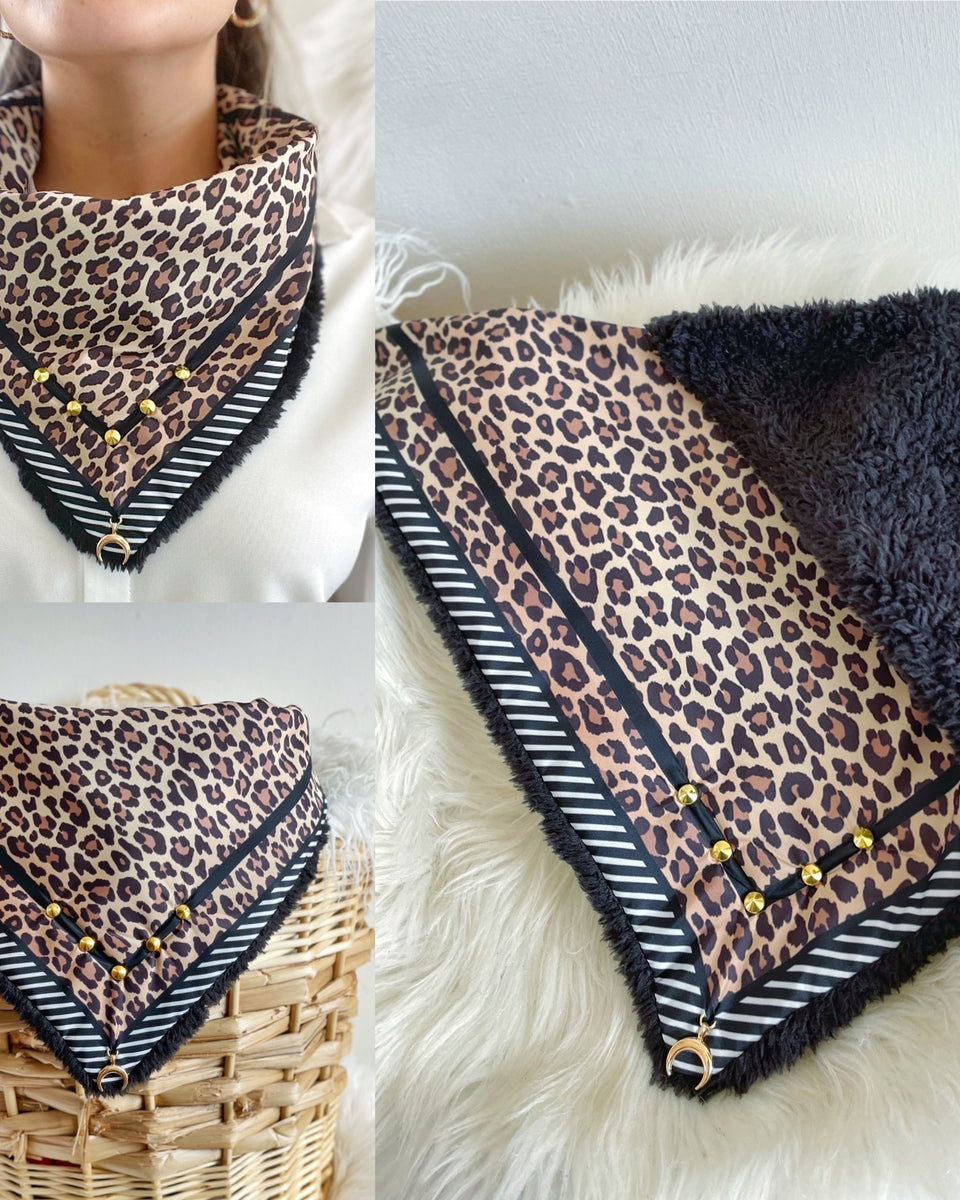Pañuelo Chiporro Leopard Black Lines