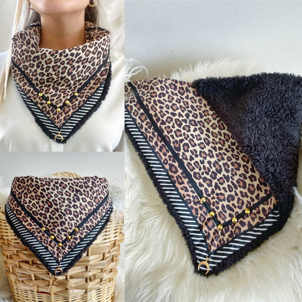 Pañuelo Chiporro Leopard Black Lines