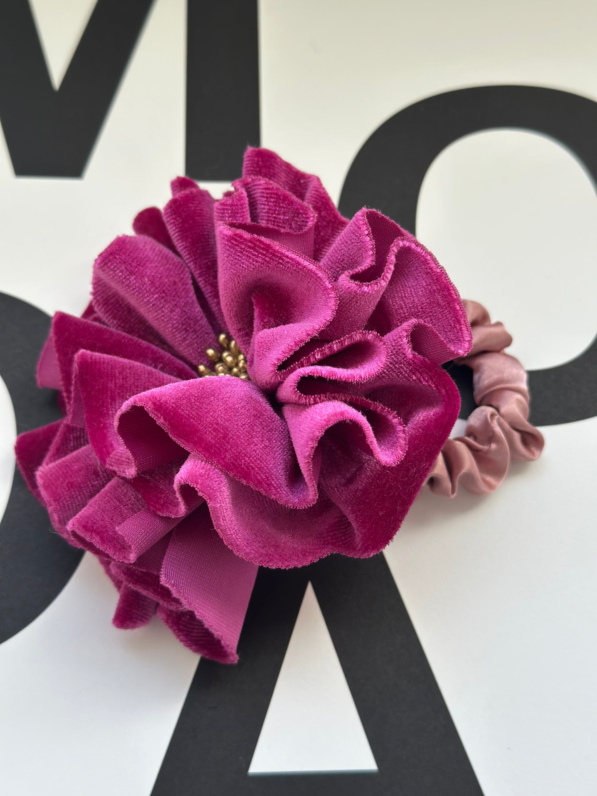 SCRUNCHIE FUCSIA FLORENTINE