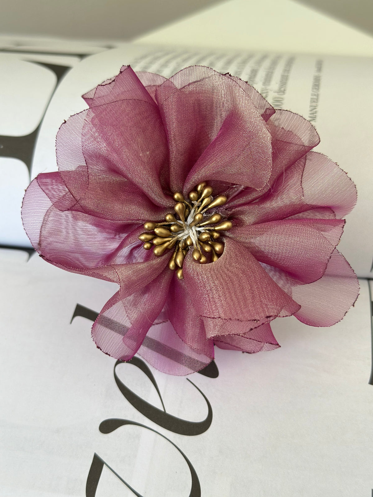 Flor Scrunchie Rosa