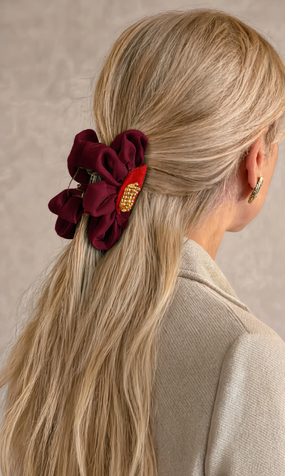HAIR CLIP ROSÉ BURDEO