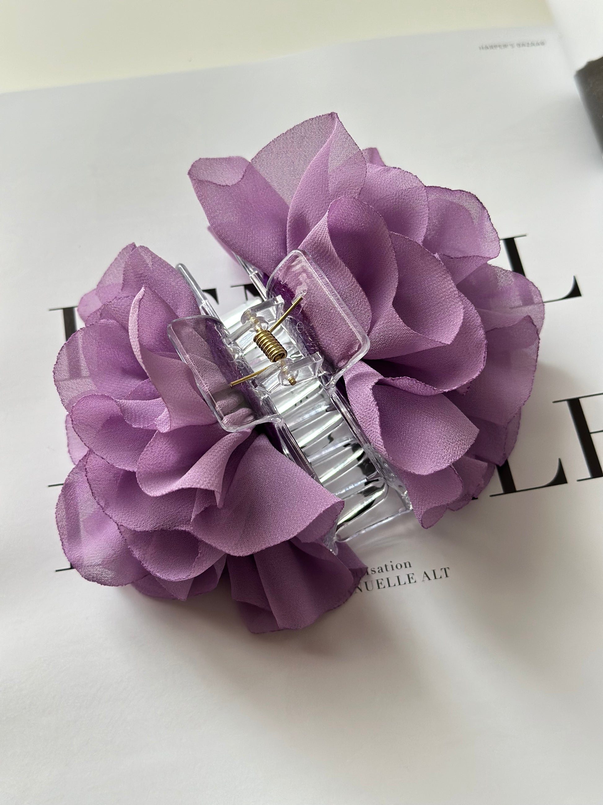 Hair Clip Flor Morado