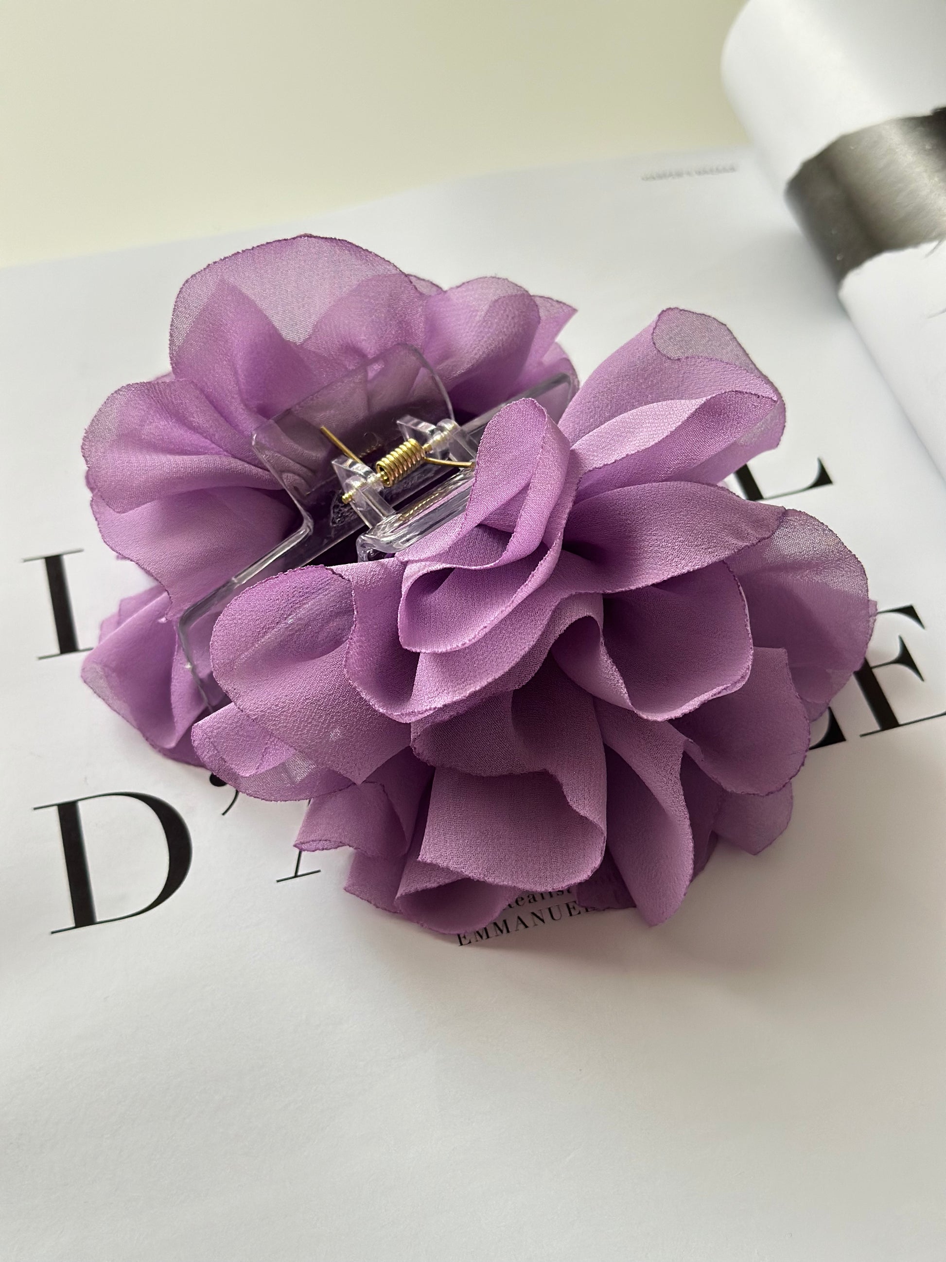 Hair Clip Flor Morado