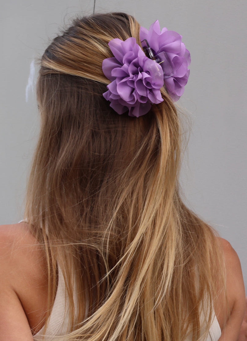 Hair Clip Flor Morado
