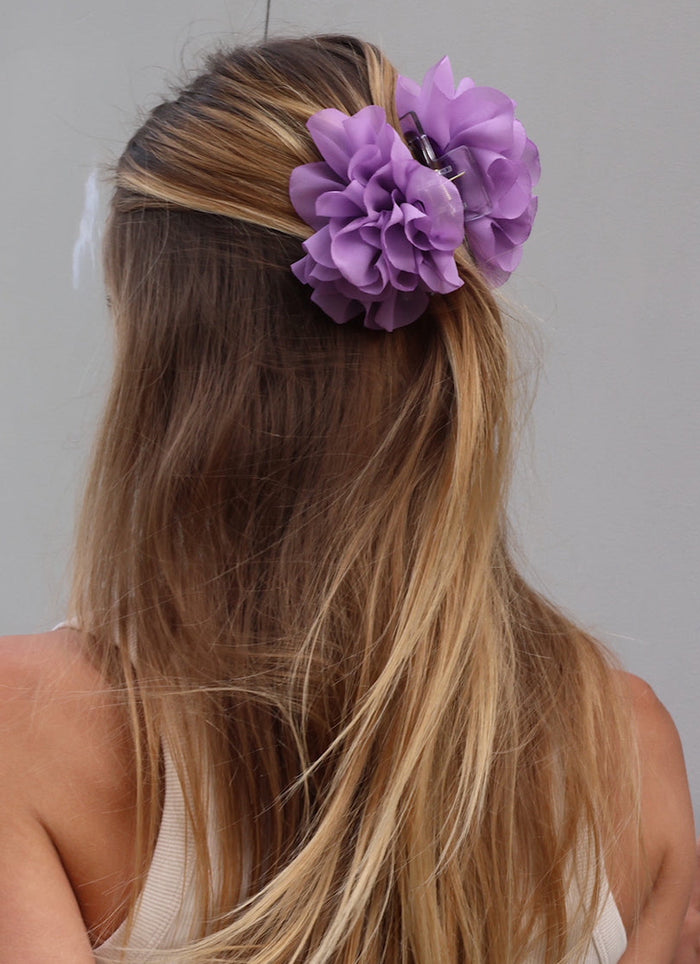 Hair Clip Flor Morado