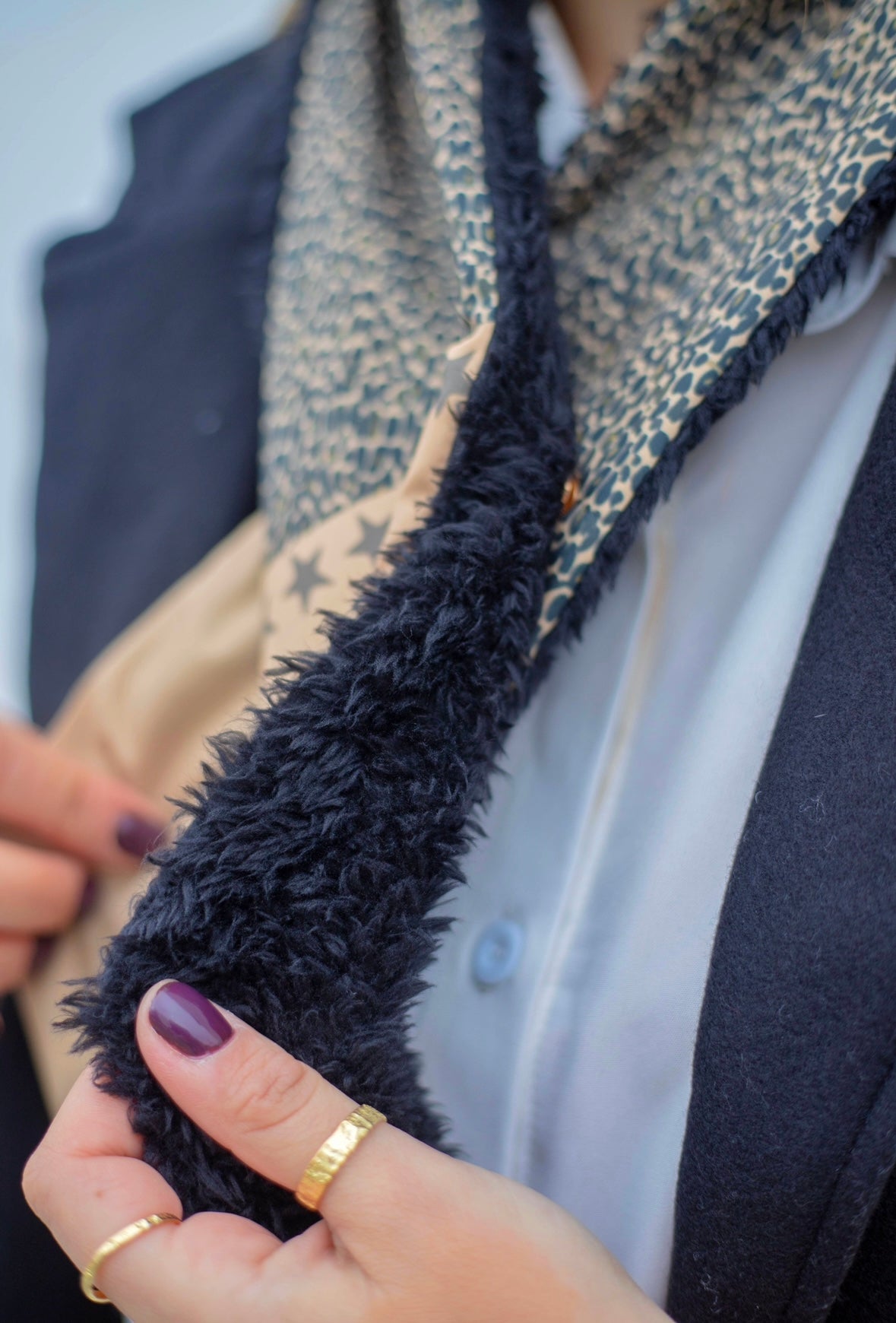 Pañuelo Frances Leopard Brown