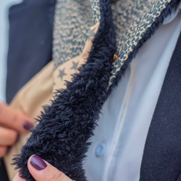 Pañuelo Frances Leopard Brown