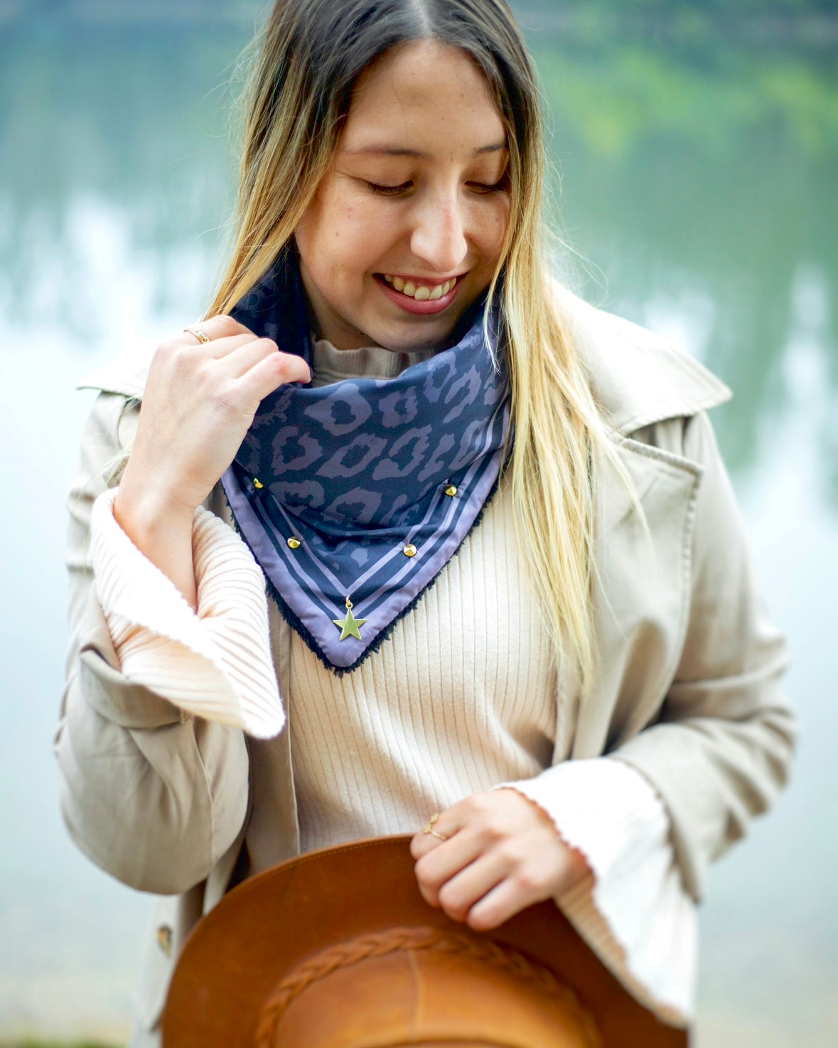 Pañuelo Purple Black