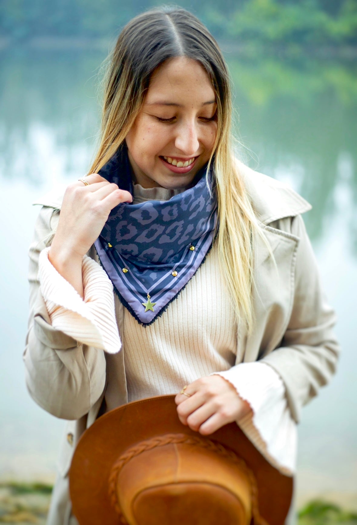 Pañuelo Purple Black