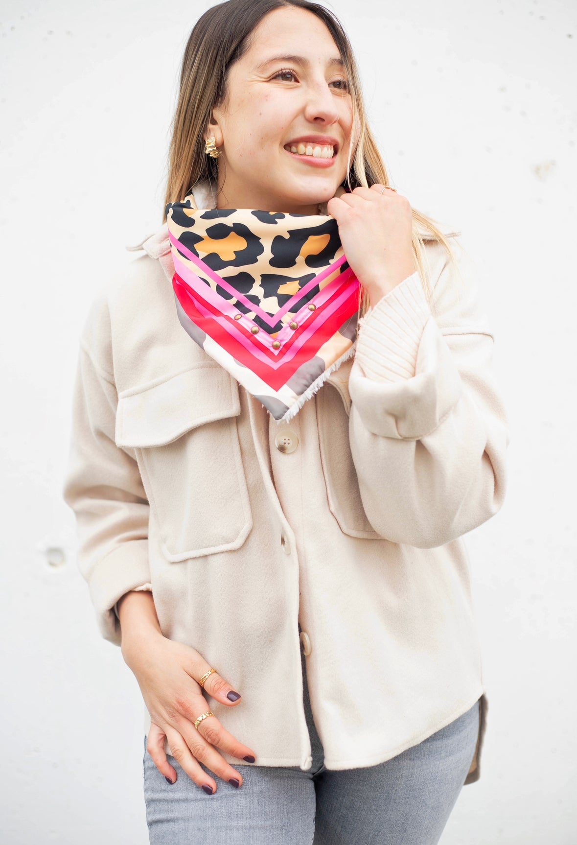 Pañuelo chiporro print leopard