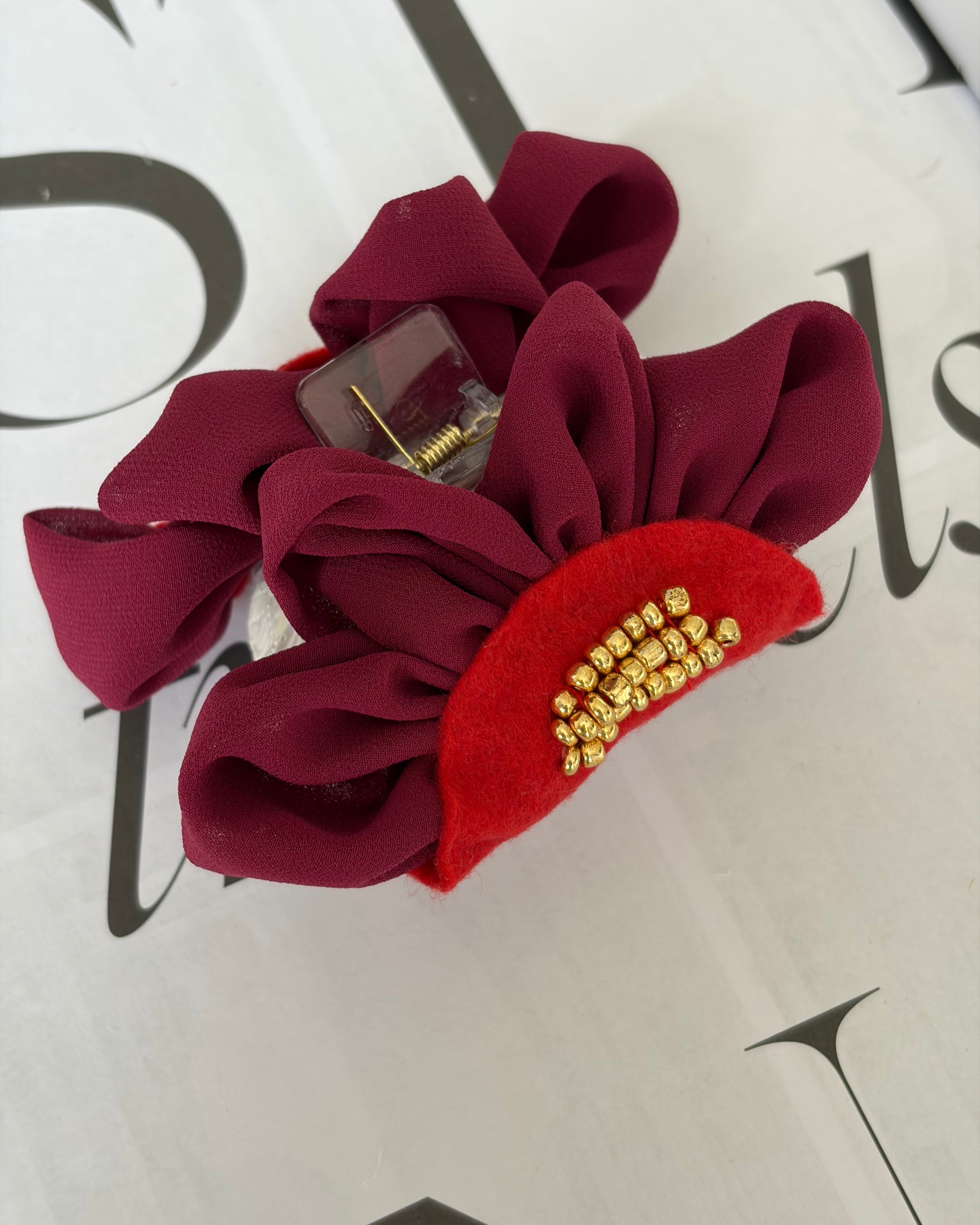 HAIR CLIP ROSÉ BURDEO