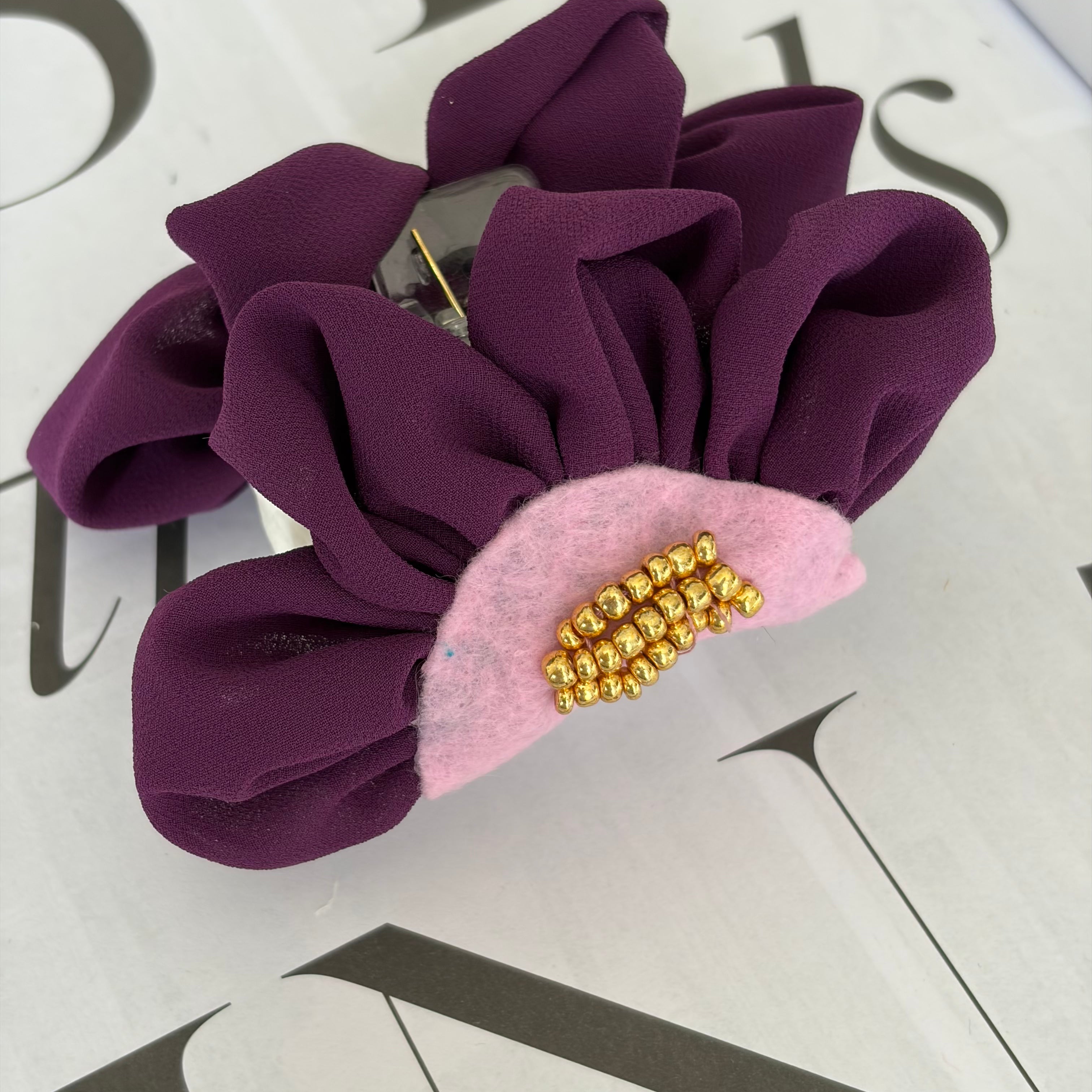 HAIR CLIP ROSÉ WINE