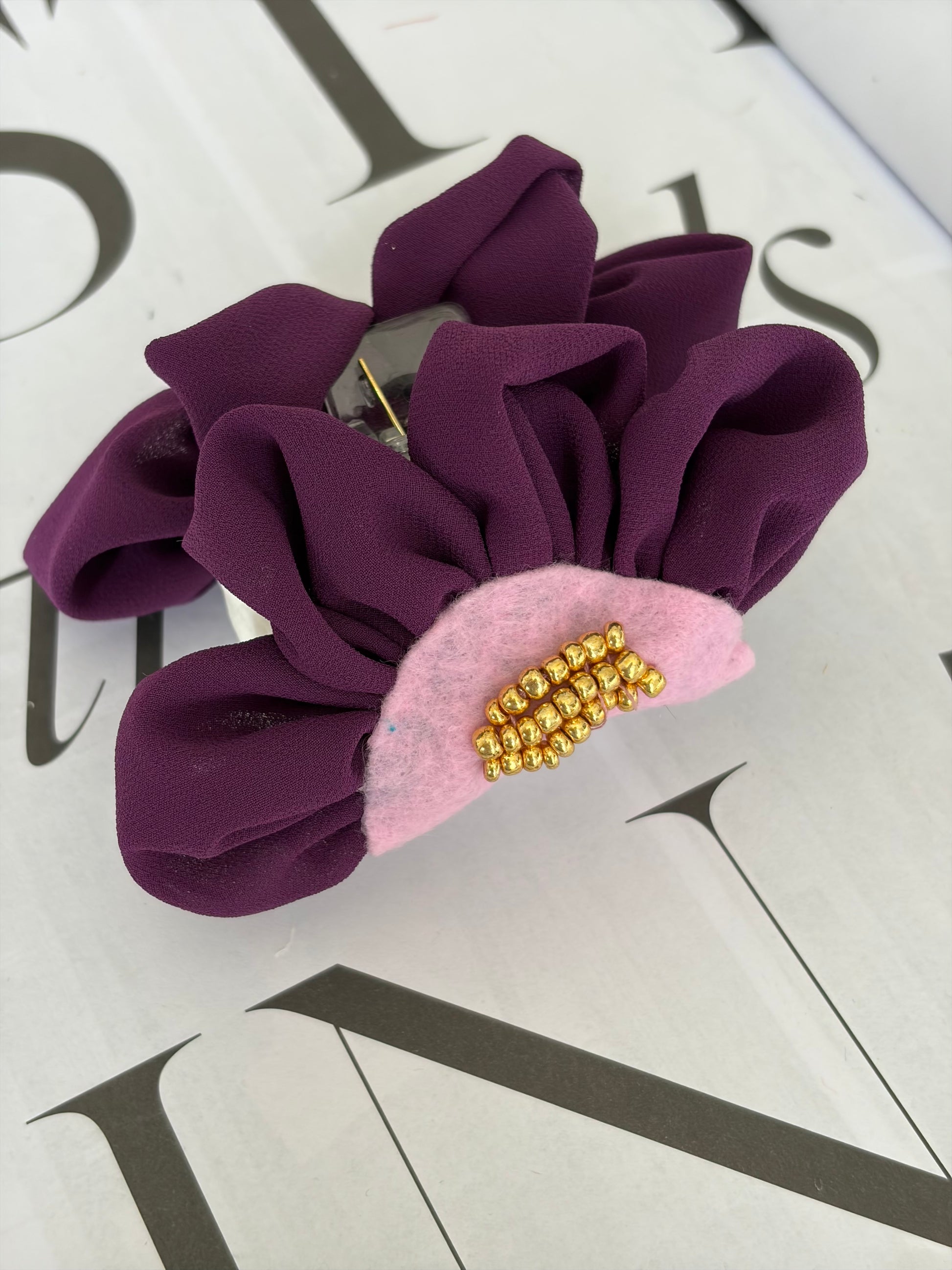 HAIR CLIP ROSÉ WINE