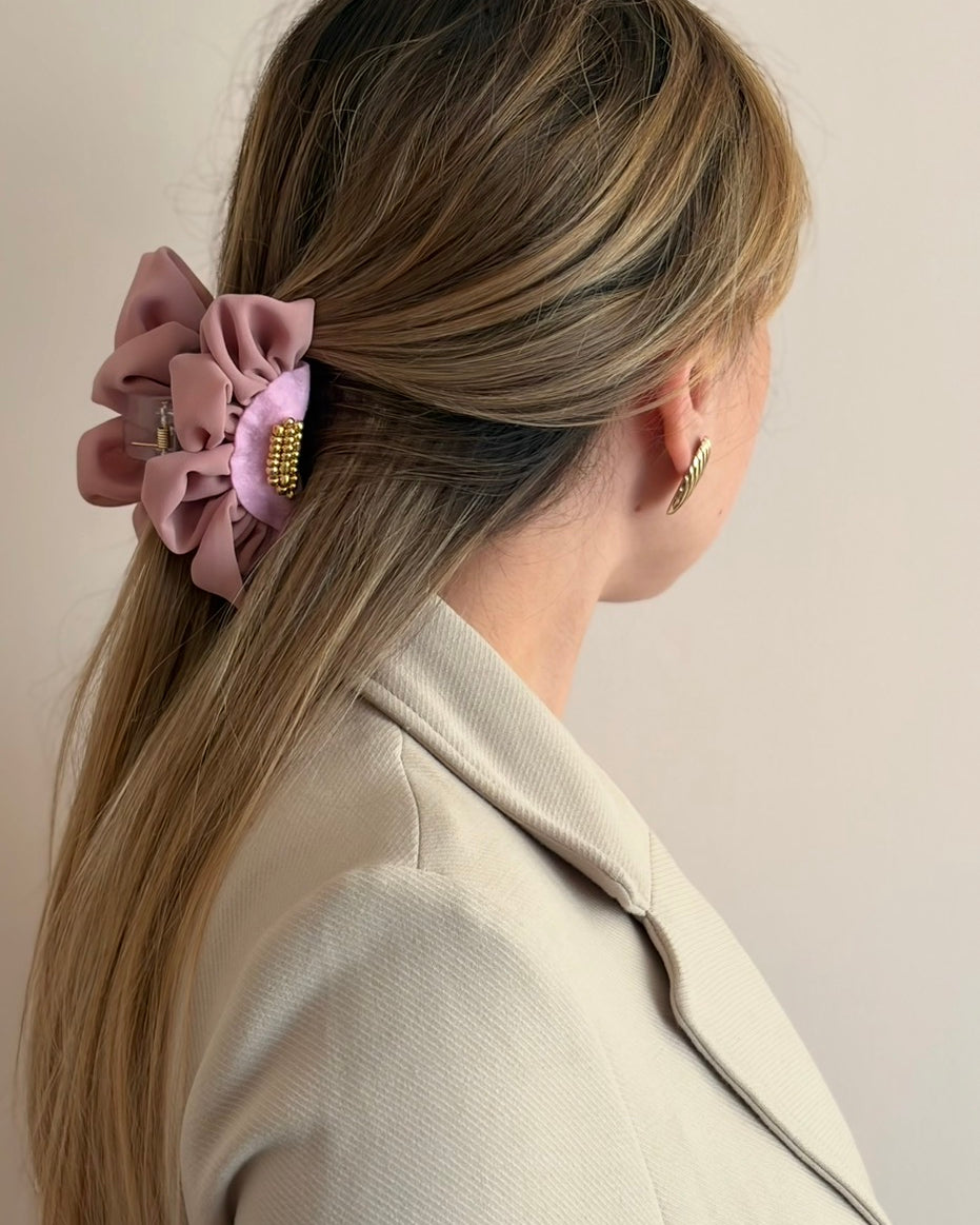 HAIR CLIP ROSÉ ROSADO