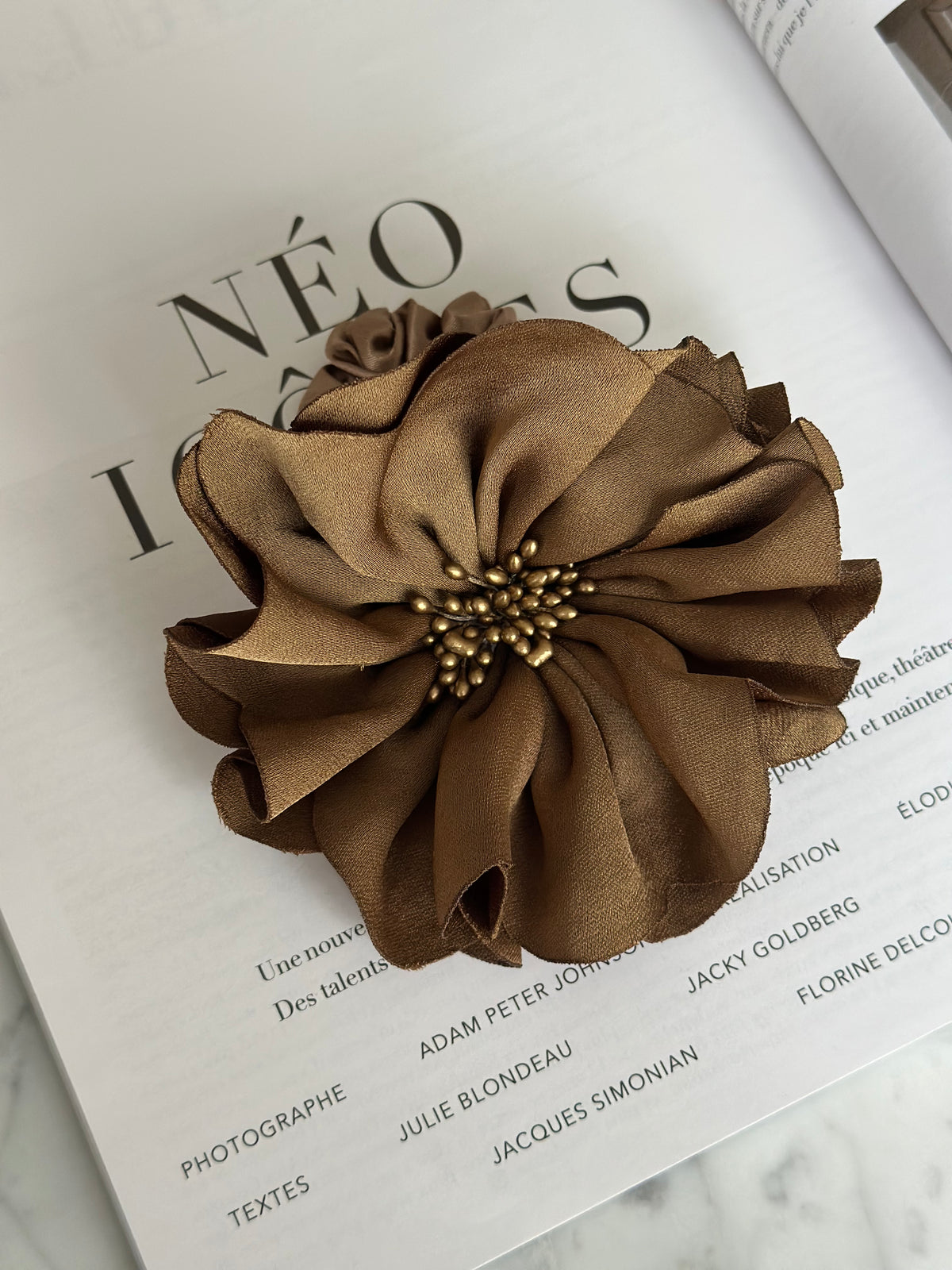 Florentine Scrunchie Gold