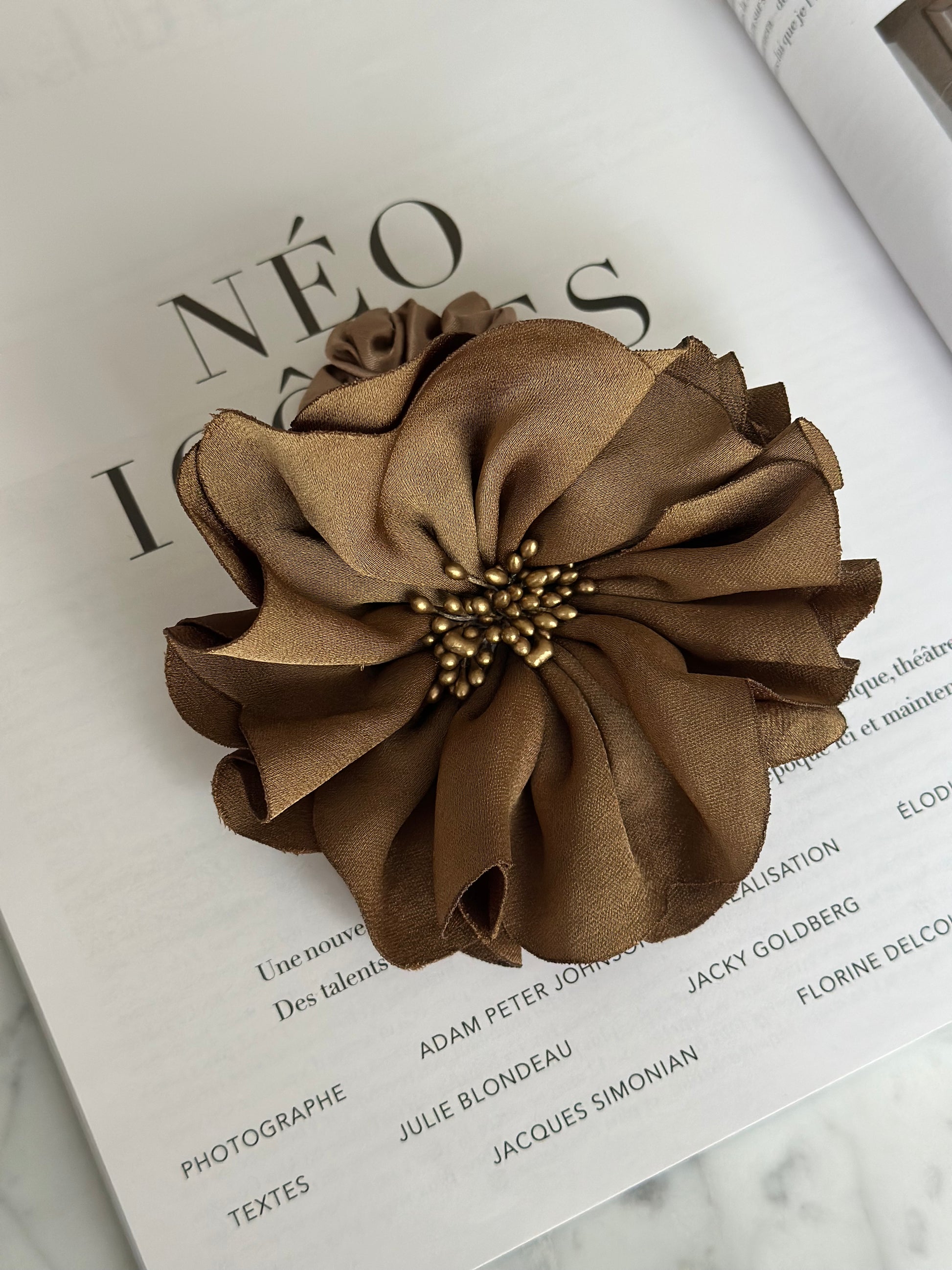 Florentine Scrunchie Gold