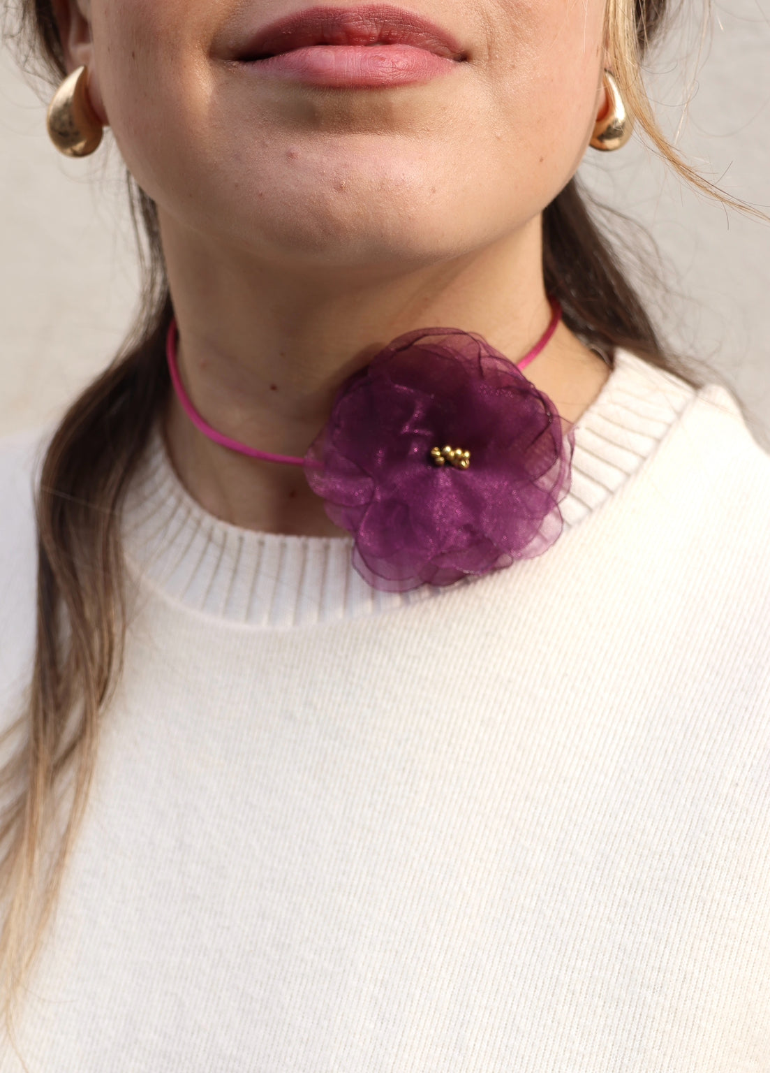 La Pieza Collar • Cintillo Rosa Pequeño