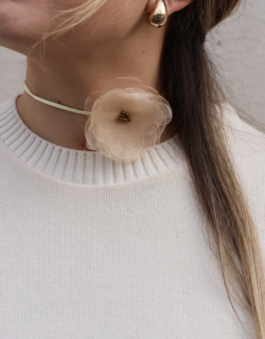 La Pieza Collar • Cintillo Blanco Pequeño